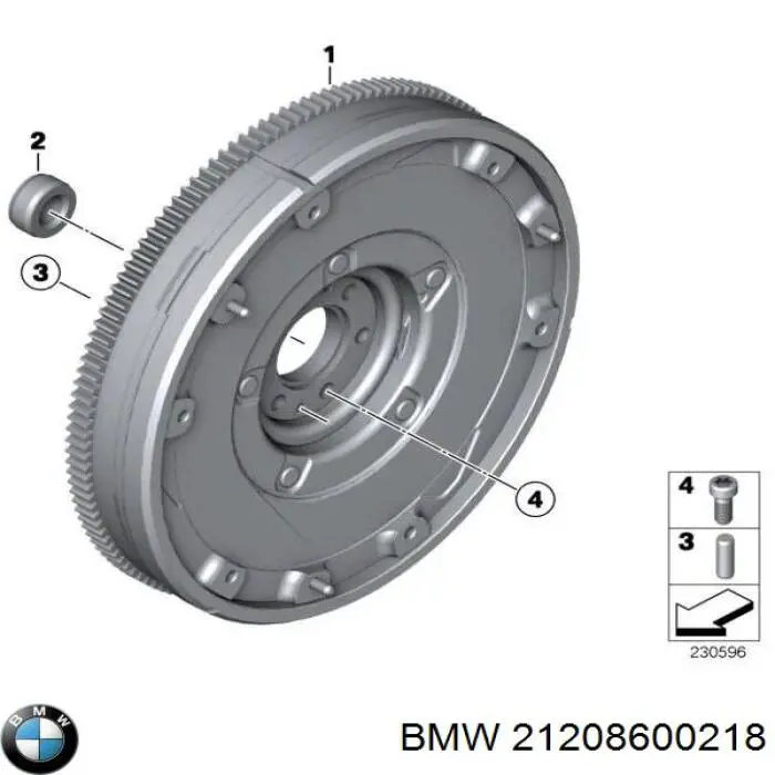 8600218 BMW Демпферний маховик