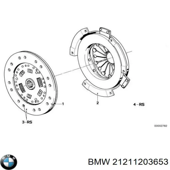 21211203653 BMW Диск зчеплення