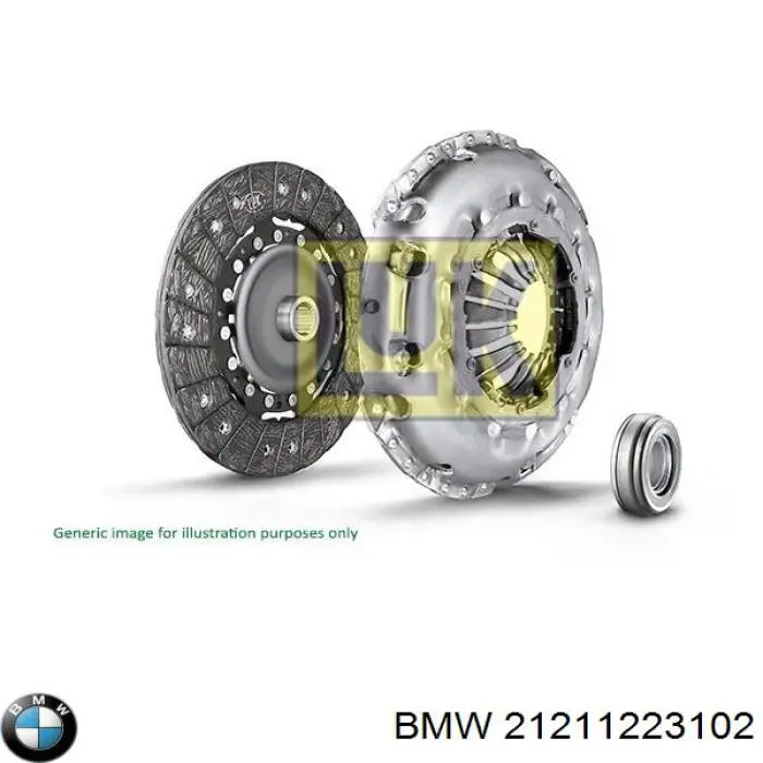 21211223102 BMW комплект зчеплення (3 частини)