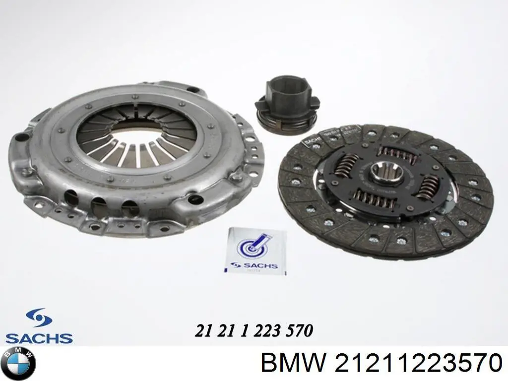 Комплект зчеплення (3 частини) BMW 21211223570 ціна, від 134.81 USD