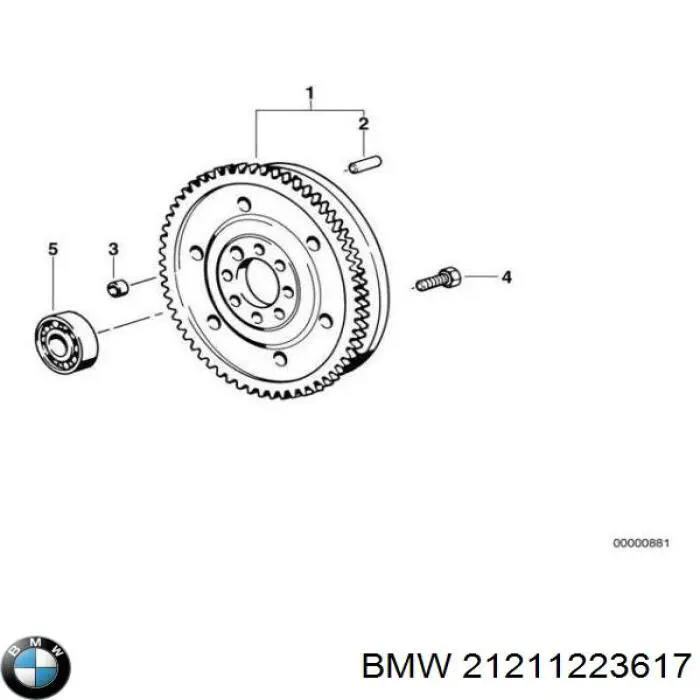 21211223617 BMW Демпферний маховик
