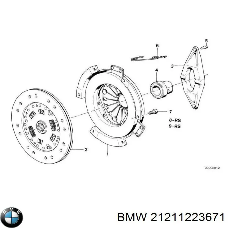 Диск зчеплення 21211223671 BMW