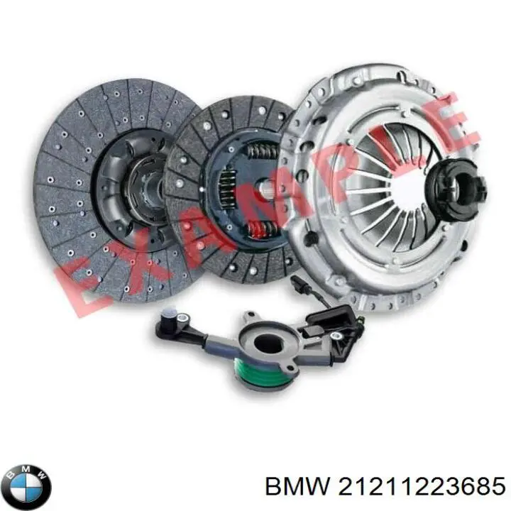 21211223685 BMW комплект зчеплення (3 частини)