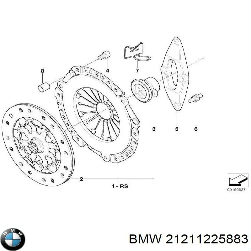 Купити 21211225883 BMW Корзина зчеплення