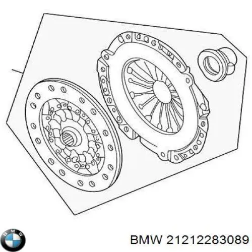 21212283089 BMW комплект зчеплення (3 частини)