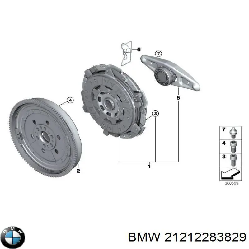 Маховик двигуна 21212283829 BMW