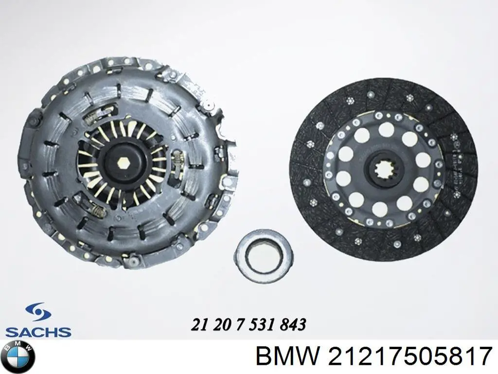 21217505817 BMW комплект зчеплення (3 частини)