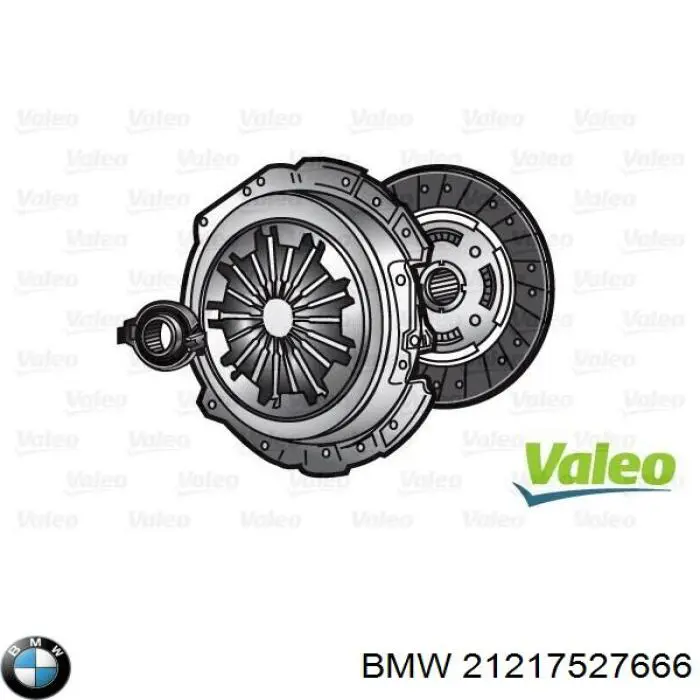 Комплект зчеплення (3 частини) BMW 21217527666 ціна, від 239.59 USD