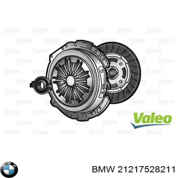 Комплект зчеплення (3 частини) BMW 21217528211 ціна, від 252.87 USD