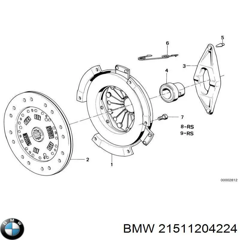 Вижимний підшипник BMW 21511204224 ціна, від 18.97 USD