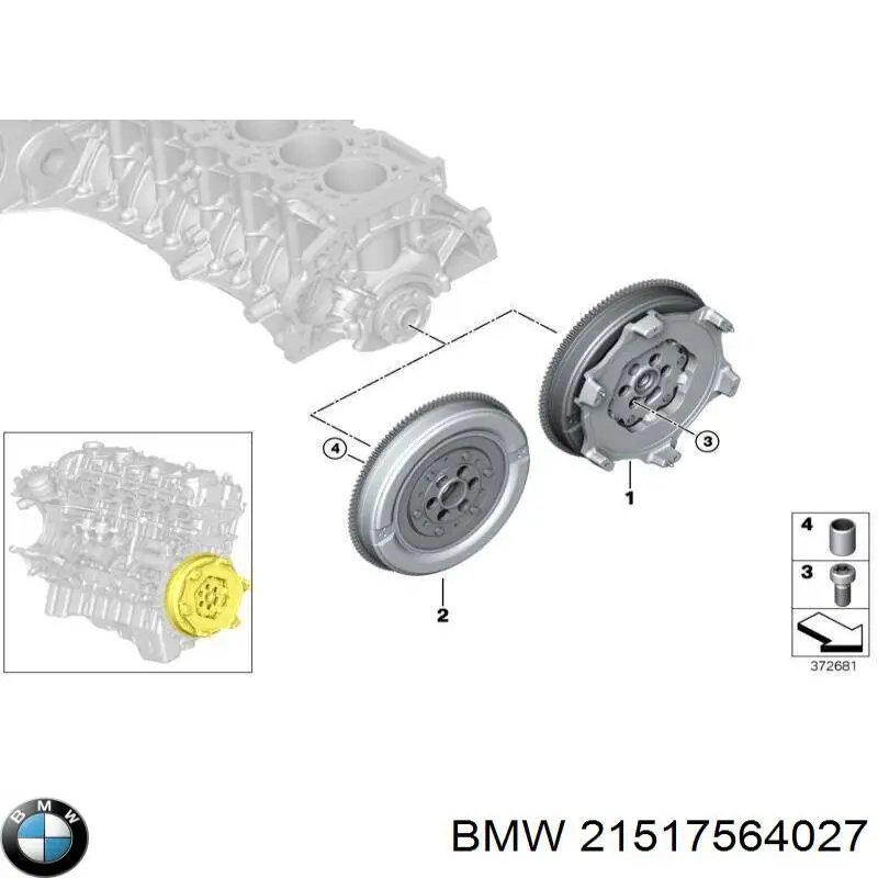  Вижимний підшипник BMW 2 