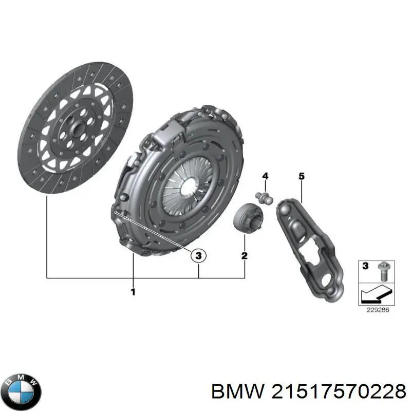 Вижимний підшипник BMW 21517570228 ціна, від 47.33 USD