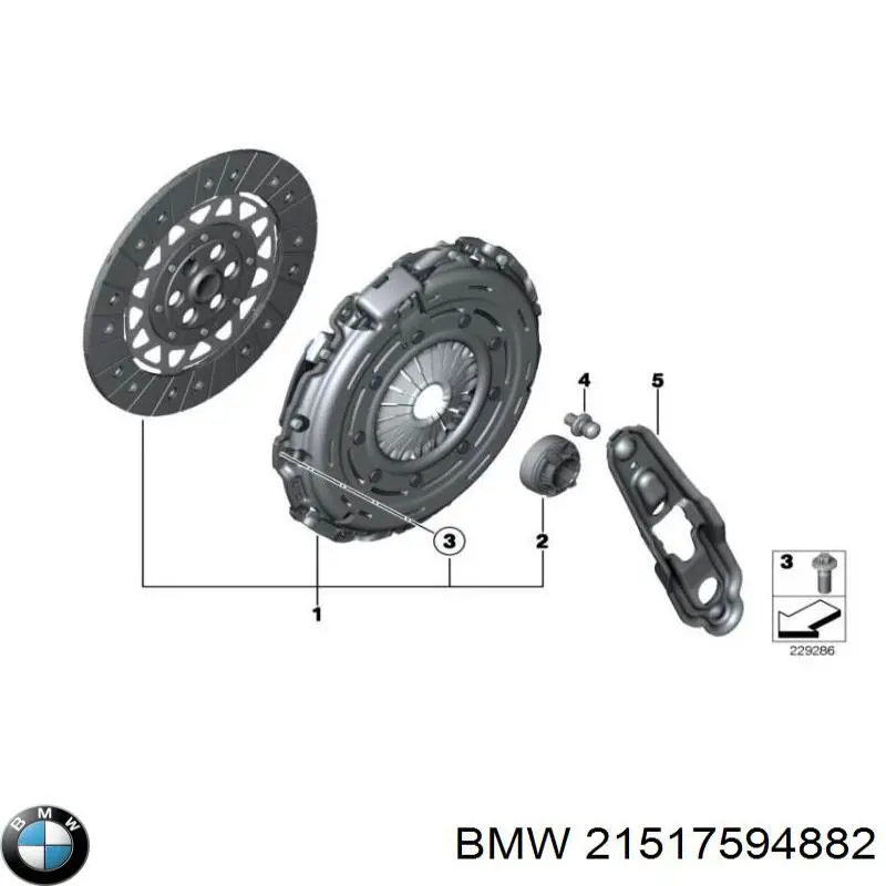 21517594882 BMW Підшипник ковзання зчеплення