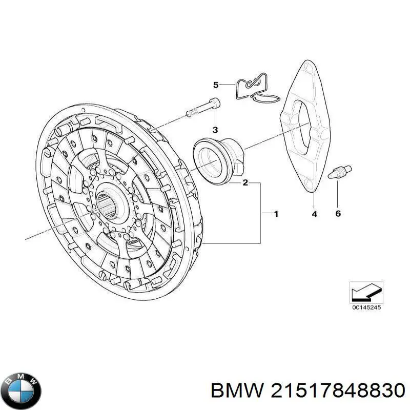 21517848830 BMW Підшипник ковзання зчеплення