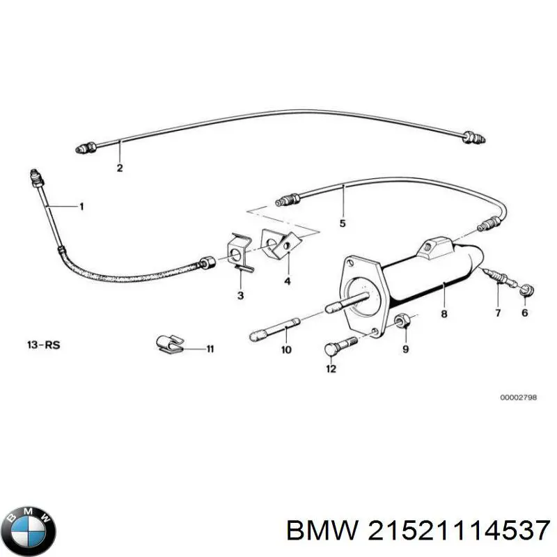 21521114537 BMW Циліндр зчеплення робочий