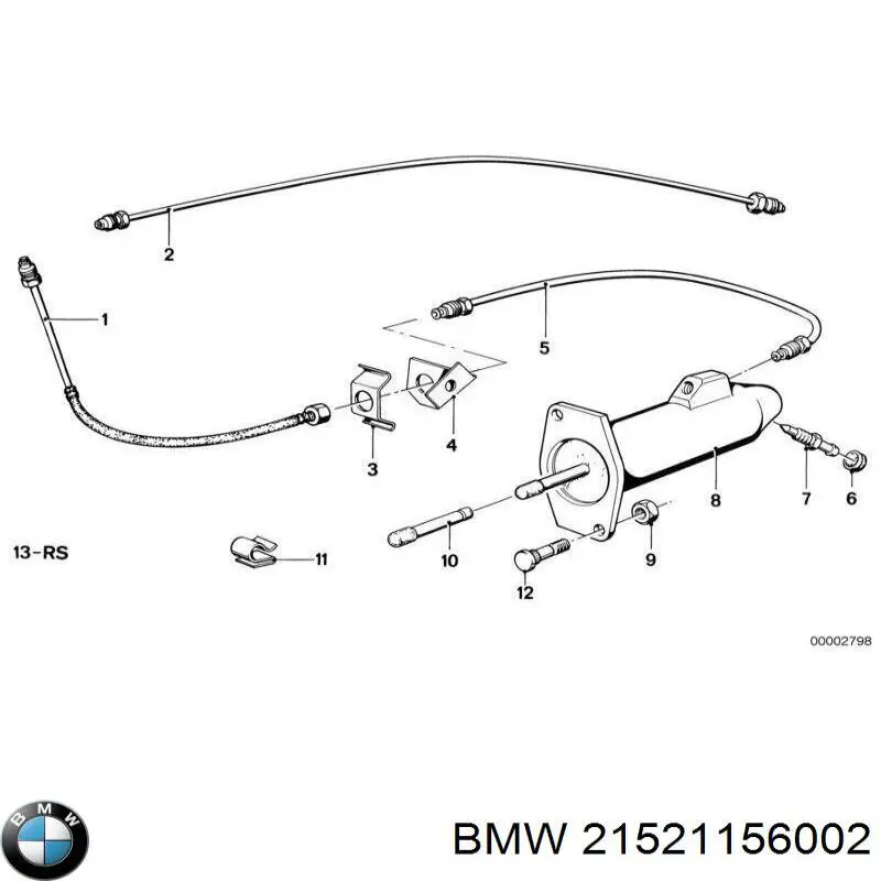 Головний циліндр зчеплення 21521156002 BMW
