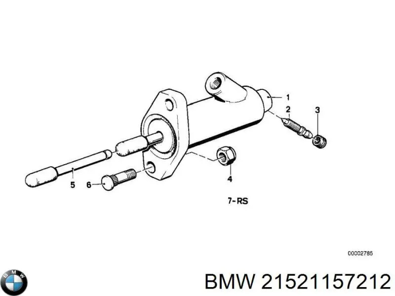 Робочий циліндр зчеплення 21521157212 BMW