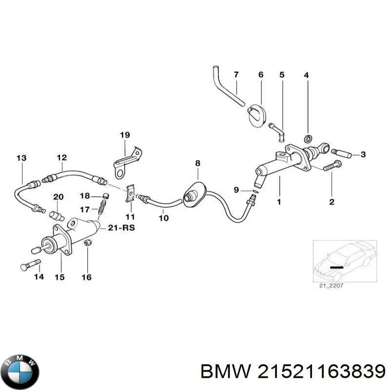 Купити 21521163839 BMW 