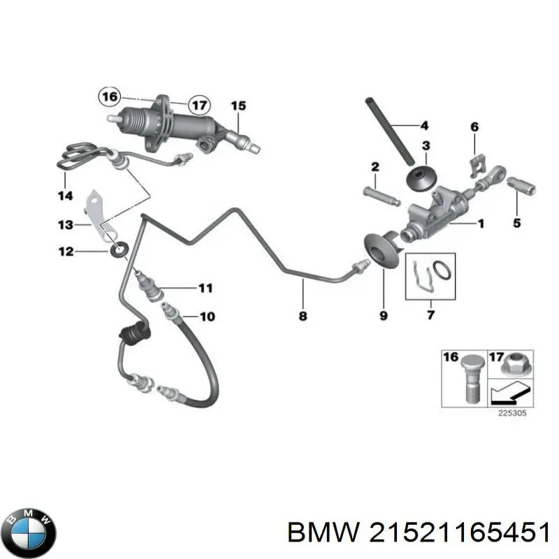 Купити 21521165451 BMW 