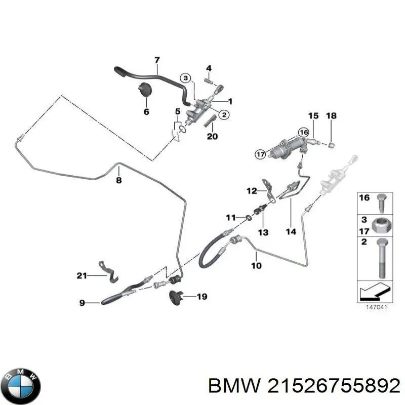  BMW 21526755892 ціна, від 106.79 USD