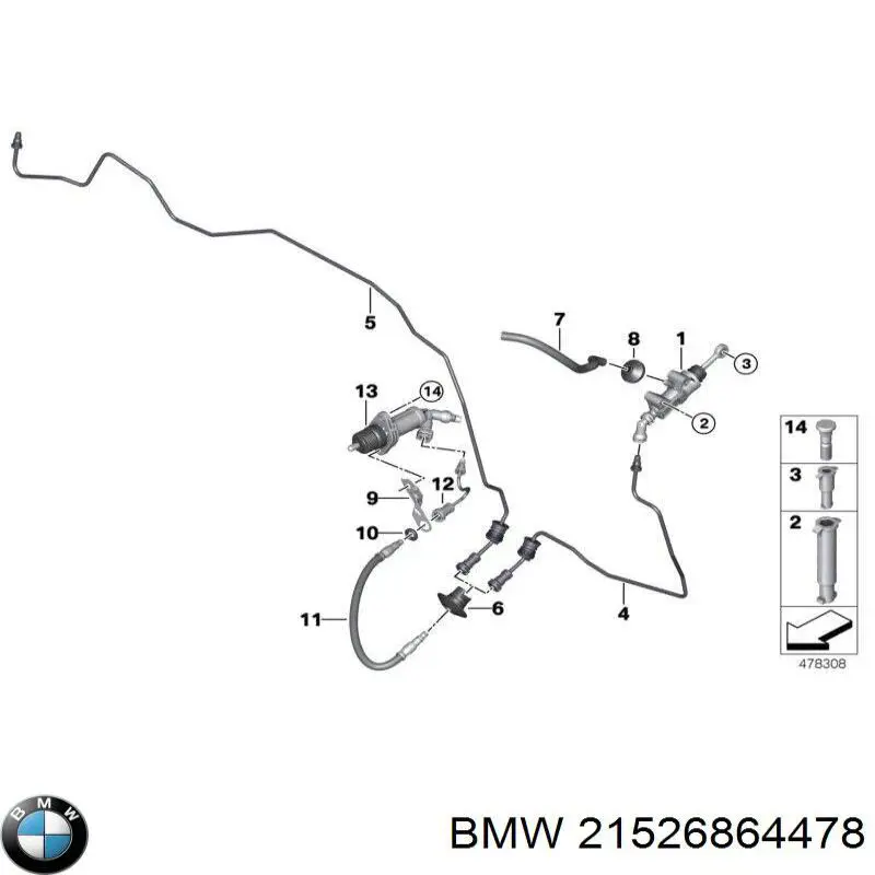  BMW 21526864478 ціна, від 22.80 USD