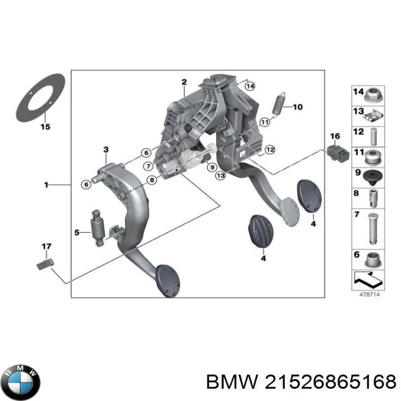 Купити 21526859178 BMW Головний циліндр зчеплення