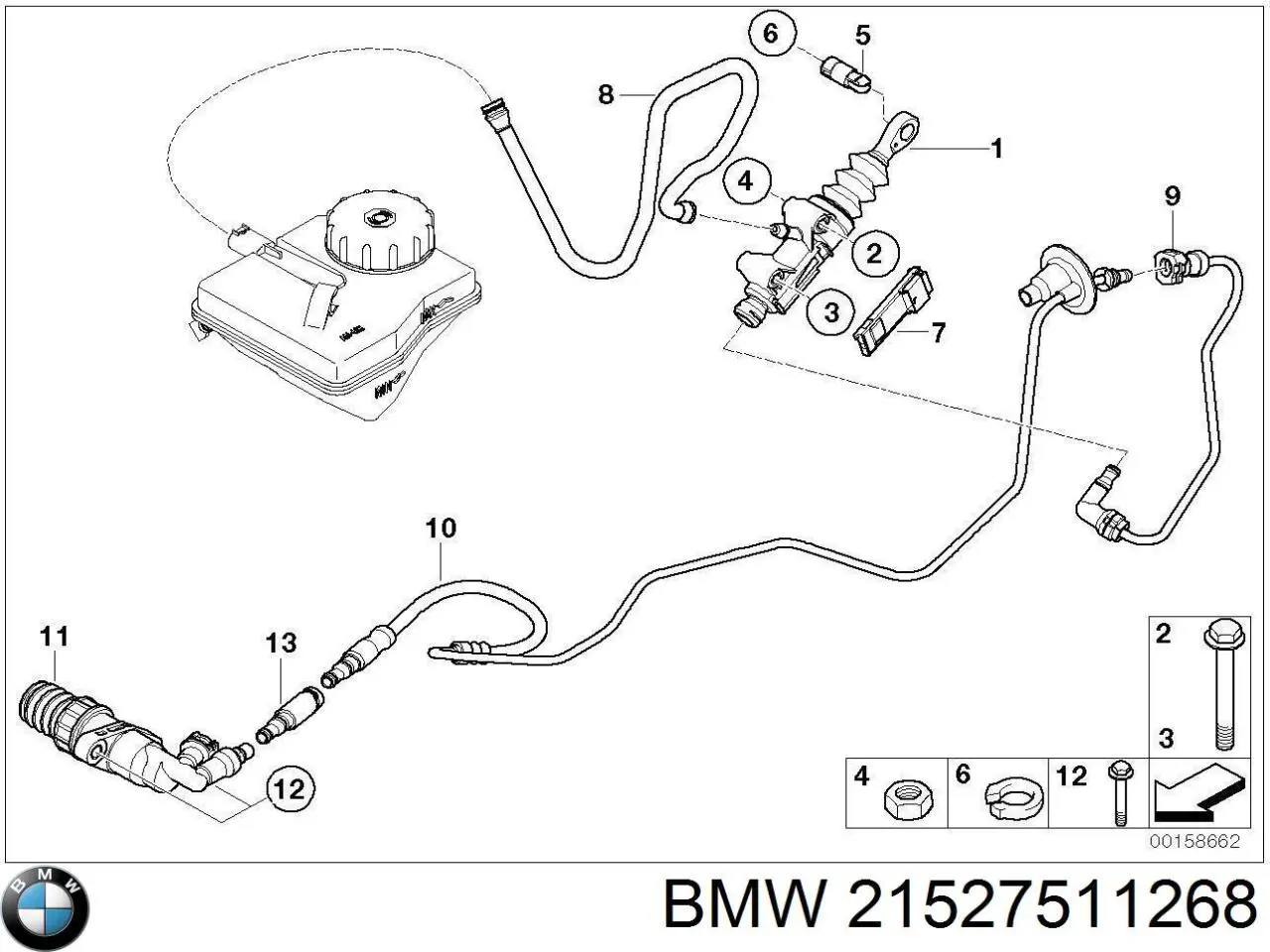 Шланг зчеплення BMW 21527511268 ціна, від 75.99 USD