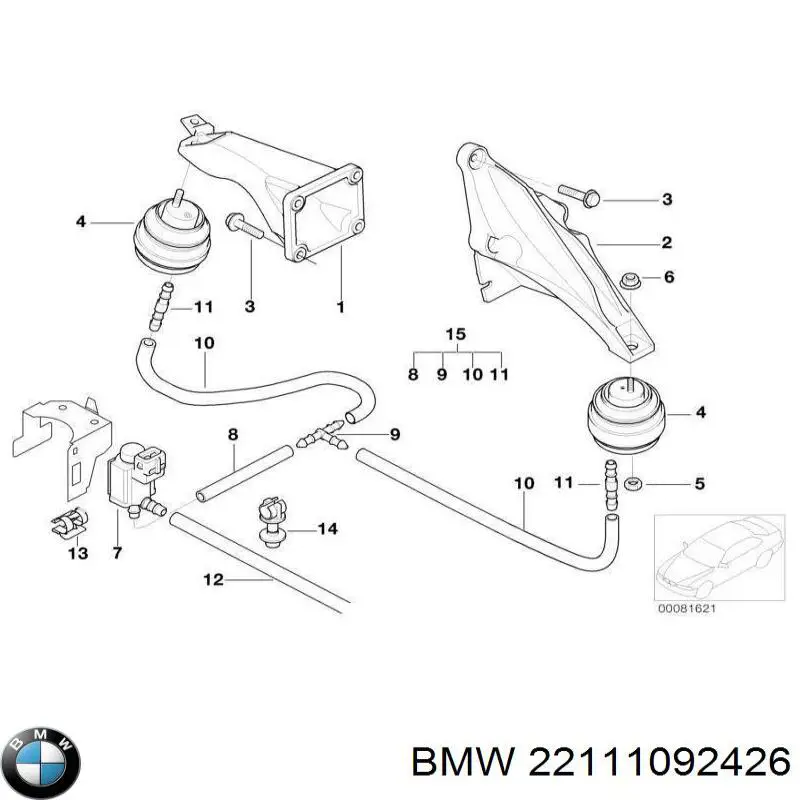  BMW 22111092426 ціна, від 12.38 USD