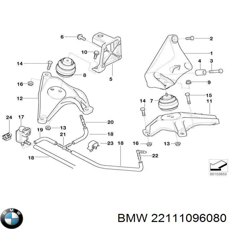  BMW 22111096080 ціна, від 7.05 USD