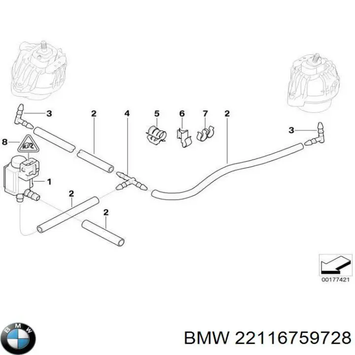  BMW 22116759728 ціна, від 2.53 USD