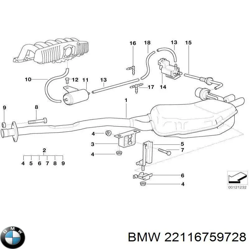  BMW 22116759728 ціна, від 2.53 USD