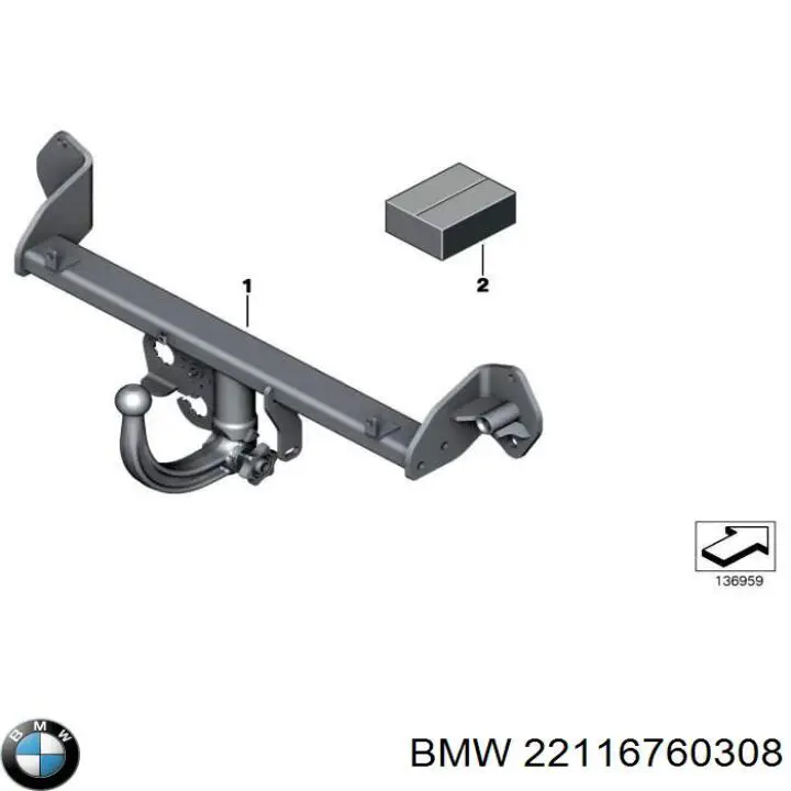 Купити 22116760308 BMW Кронштейн подушки (опори) двигуна, правої