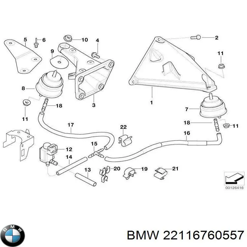 Купити 22116760557 BMW 