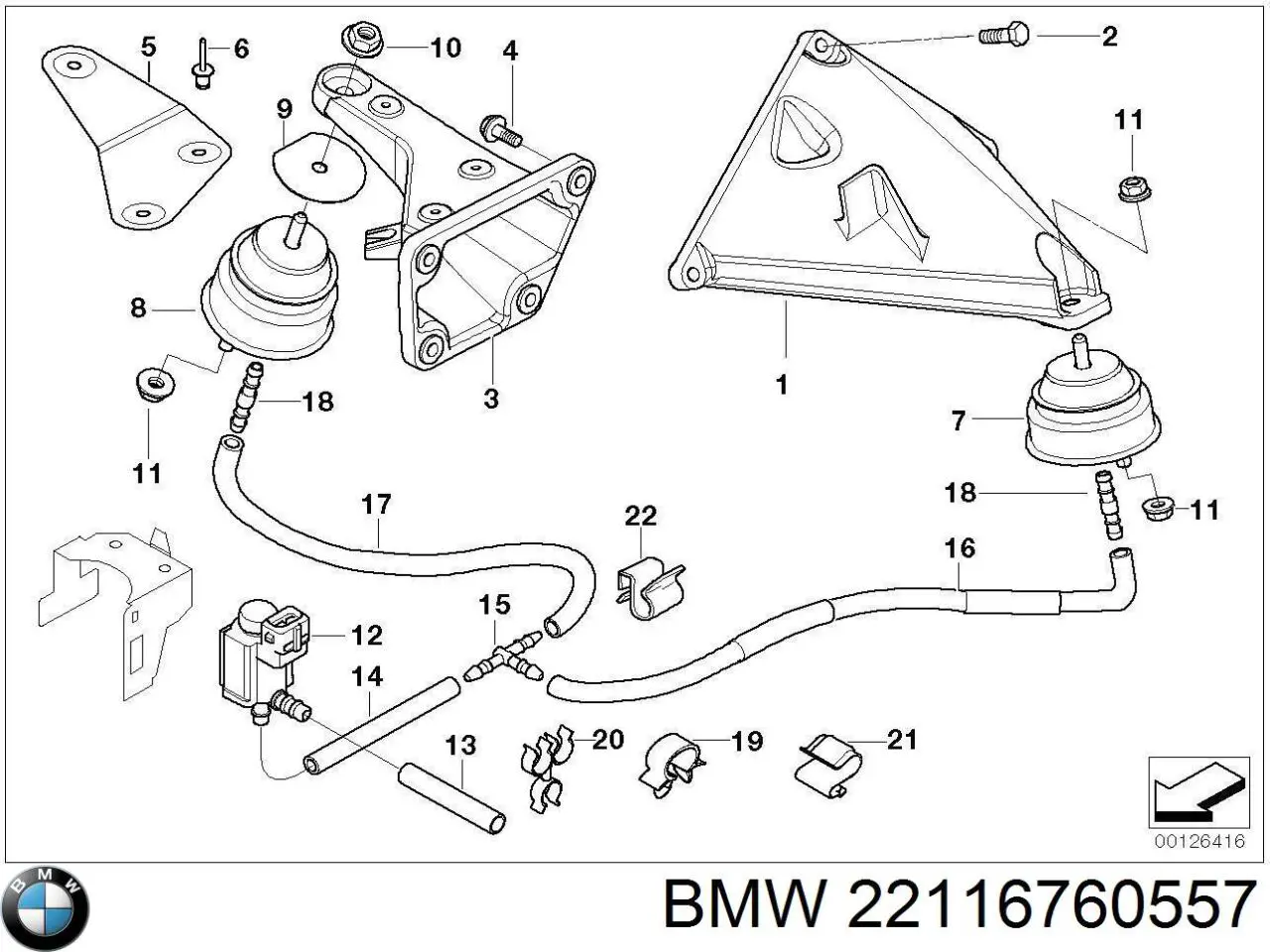 22116760557 BMW 