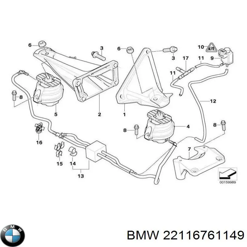  BMW 22116761149 ціна, від 14.12 USD