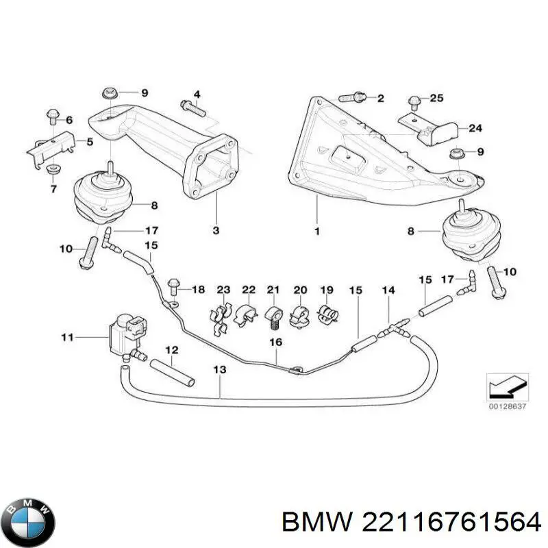 22116761564 BMW 