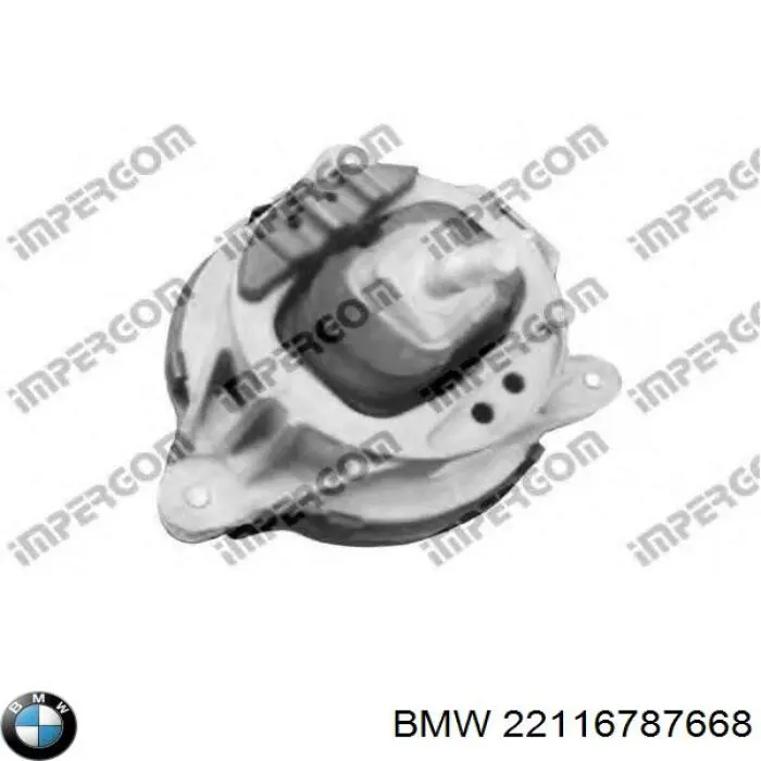 Права подушка двигуна BMW 22116787668 ціна, від 69.67 USD