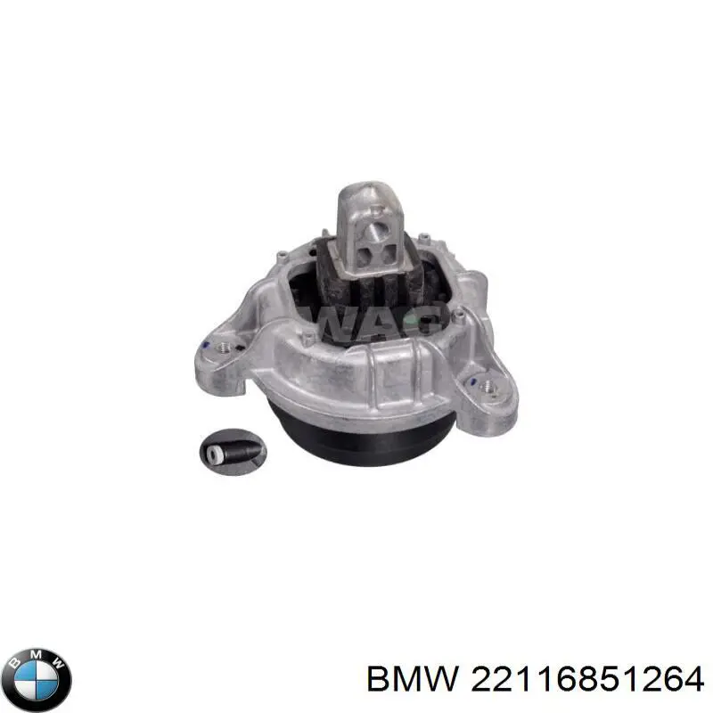 Подушка (опора) двигуна, права 22116851264 BMW