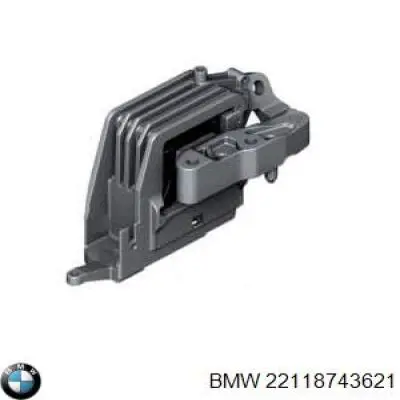 22118743621 BMW подушка (опора двигуна, права)