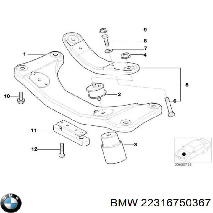 22316750367 BMW 