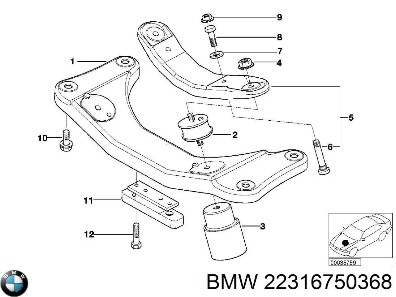 22316750368 BMW 