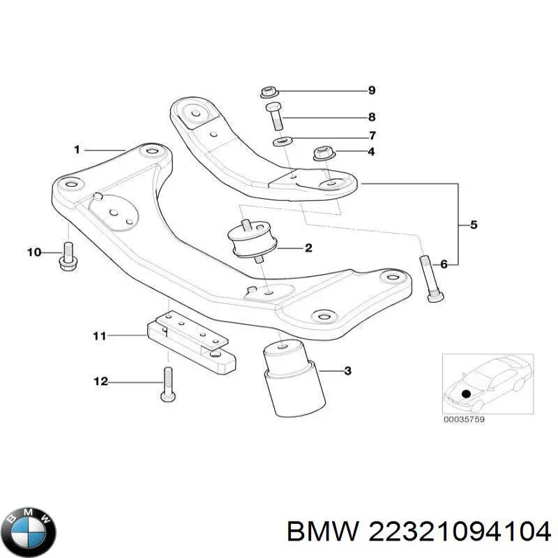 Купити 22321094104 BMW 