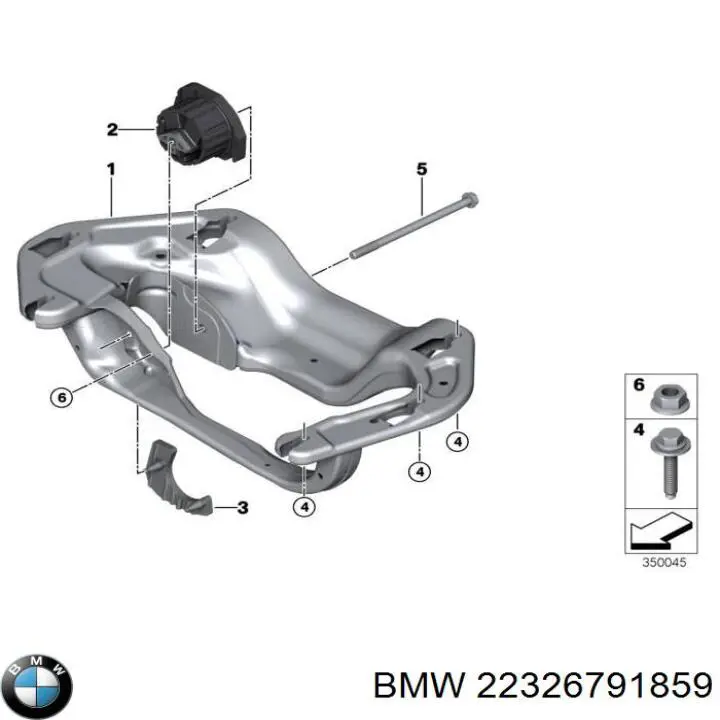 Кронштейн КПП BMW 22326791859 ціна, від 38.01 USD