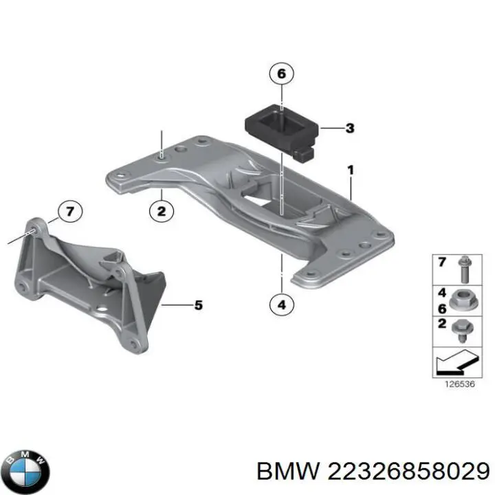 22326858029 BMW Кріплення коробки передач