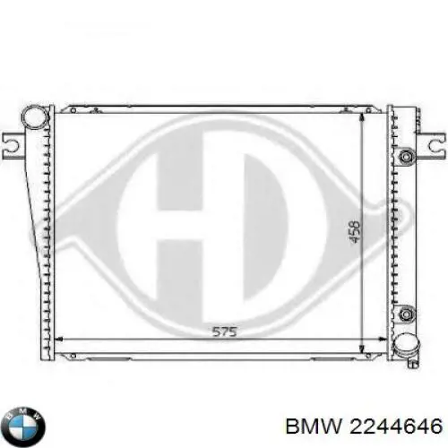 Радіатор основний BMW 2244646 ціна, від 71.07 USD
