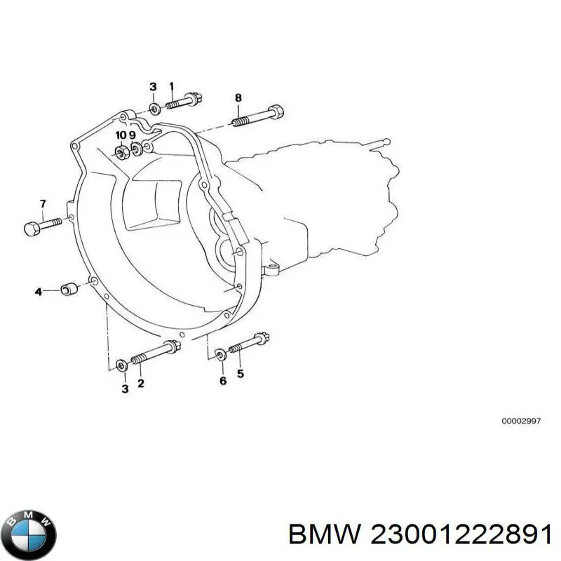 23001222891 BMW болт головки блока циліндрів, гбц
