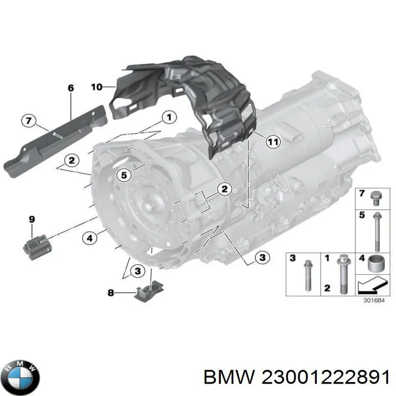 Купити 23001222891 BMW Болт гбц