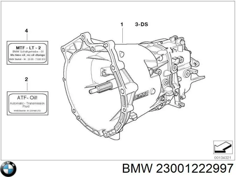  BMW 23001222997 ціна, від 2533.22 USD