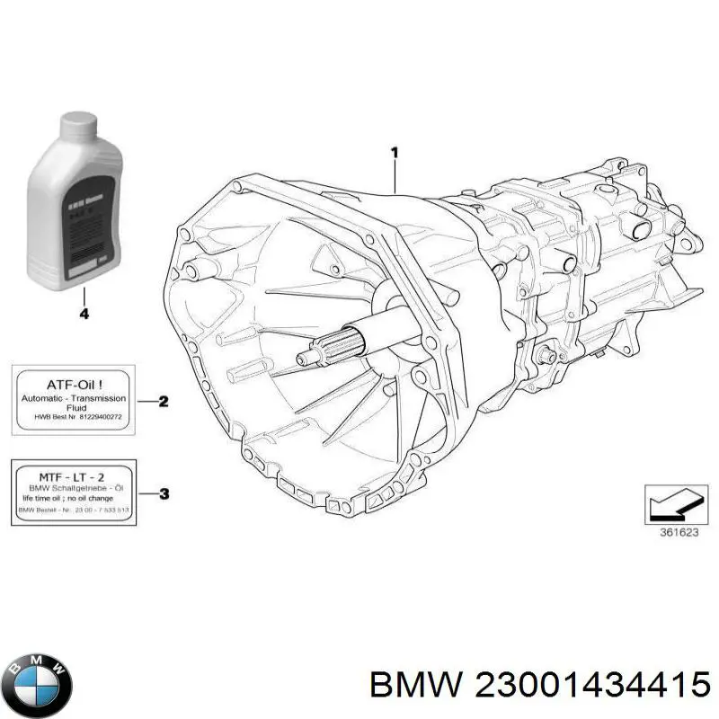 Купити 23001434415 BMW Ручна коробка передач