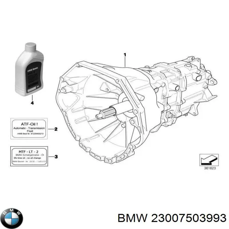Купити 23007503993 BMW Ручна коробка передач